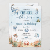 ONE-der het 1e verjaardagsfeest van het Kind van d Kaart (Voorkant / Achterkant)