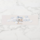 ONE derful 1st Birthday Water Bottle Étiquettes (Étiquettes simples)