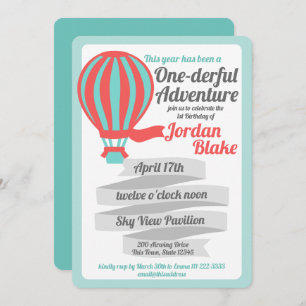 One-derful Adventure Hot Air-ballon Kaart