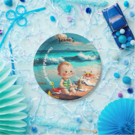 One-derful, first birthday papieren bordje