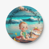 One-derful, first birthday papieren bordje (Voorkant)