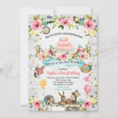 One derland bébé première invitation or or (Devant)