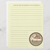 One Dozen French Macarons Recippaper (Voorkant / Achterkant)