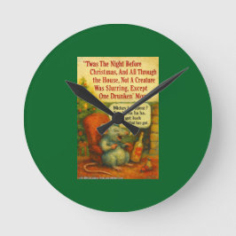 One Drunken' Mouse – Christmas Card Chaos Ronde Klok