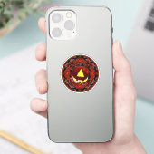 One Eyed Jack-o-lantern Halloween Sticker (Telefoon)