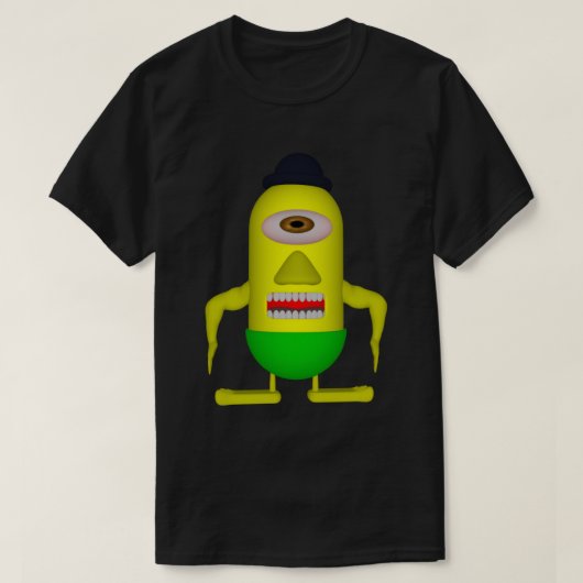 One-Eyed Miniman T-shirt (Design voorkant)