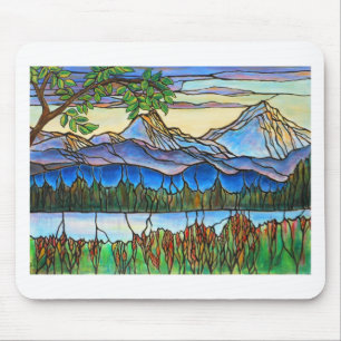 "One Fine Day" Glas in lood Landscape Art! Muismat