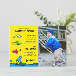 One Fish Two Fish - Kids Foto Verjaardag Kaart