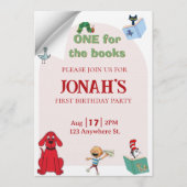 One for the books, First birthday invitation (Devant)