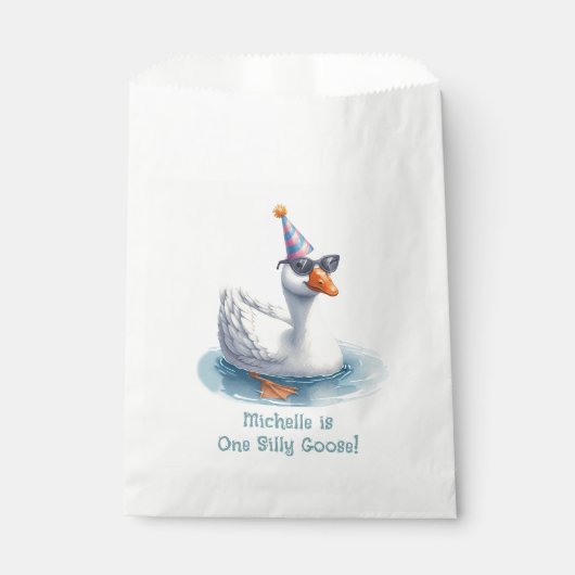 "One Gekke Goose" eerste verjaardagsfeestje Bedankzakje (Voorkant)