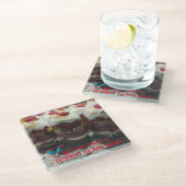 "One Glass Away" Onderzetter (Schuin)