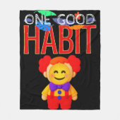 One Good Habit Fleece Deken (Voorkant)