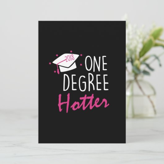 One Graree Hotter 2018 Afstuderen Day Kaart (Staand voorkant)