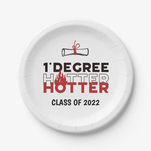 One Graree Hotter Funny Afstuderen Papieren Bordje (Voorkant)