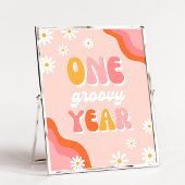 One Groovy Year Sign | Groovy-teken | Groovy Party
