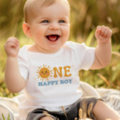 ONE Happy Boy Eerste Verjaardag Onsie, 1e Verjaard Romper