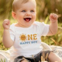ONE Happy Boy Eerste Verjaardag Onsie, 1e Verjaard