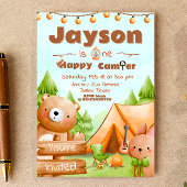 One Happy Camper - 1er anniversaire Invitation