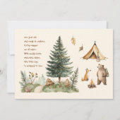 One Happy Camper 1st Birthday Invitation Photo (Dos)