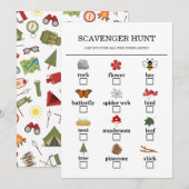 One Happy Camper Boys Birthday Programma (Voorkant / Achterkant)