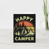 One Happy Camper Toddler Boy Funny Camng Campfire Kaart (Voorkant)