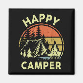 One Happy Camper Toddler Boy Funny Camng Campfire Magneet (Voorkant)