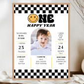 One Happy Dude 1st Birthday First Birthday Party Poster