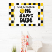 One Happy Dude Boy 1e Verjaardag  Spandoek (Insitu)