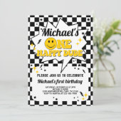 One Happy Dude garçon 1ère invitation de premier a (Debout devant)