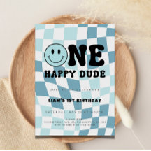 One happy Dude Invitation