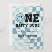 One happy Dude Invitation Kaart (Voorkant)