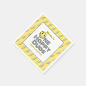 "One Happy Dude" Retro 1e verjaardagsfeestje Servet (Hoek)