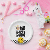 One Happy Dude Smiling Face Fotopapier Bord (Feest)