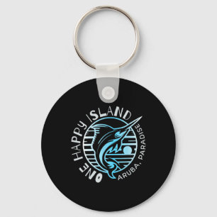 One Happy Island Aru T-shirt Zeilvis Vissen Typogr Sleutelhanger