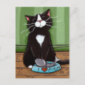 One Happy Kitty - Carte postale Art Chat (Devant)