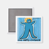 "One Happy Lymphie" Magnet Magneet (Voorkant / Achterkant)