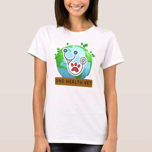 One Health Vet – Vet Global Health Animal Design T-shirt (Voorkant)