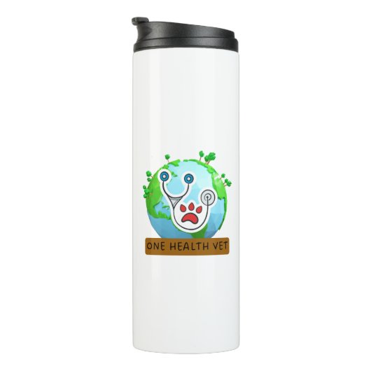 One Health Vet – Vet Global Health Animal Design Thermosbeker (Geroteerd rechts)