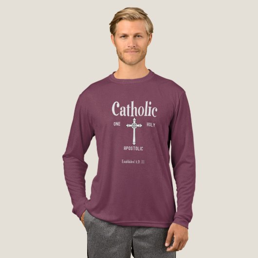 One Holy Catholic Apostolic Church Tri-Blend Shirt (Voorkant)