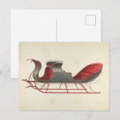 One Horse Open Sleigh beroemd gemaakt door Fred We Briefkaart (Voorkant / Achterkant)