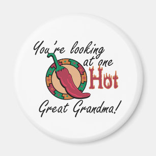 One Hot Great Grandma Magneet