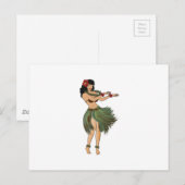 One Hula Girl Dancing Briefkaart (Voorkant / Achterkant)