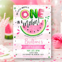 One In A Melon 1e Verjaardag Watermeloen