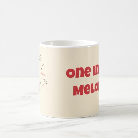 One in a Melon - Cute Watermelon Mug Design (Centre)
