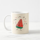 One in a Melon - Cute Watermelon Mug Design (Gauche)