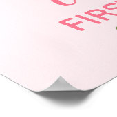 One in a Melon First Birthday Girl Party Poster (Hoek)