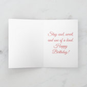 One in a Melon – Fun Watermelon Birthday Card Kaart (Binnen)