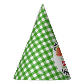 One in a Melon glitter watermelon 1st birthday Feesthoedjes (Links)