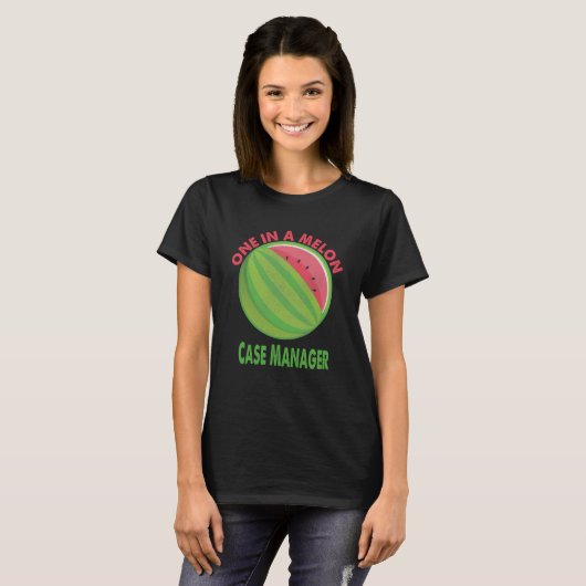 One in a Melon Hoesje Manager Watermelon Pensioen T-shirt (Voorkant volledig)