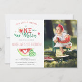 One In A Melon | Invitation pour le premier annive (Devant)